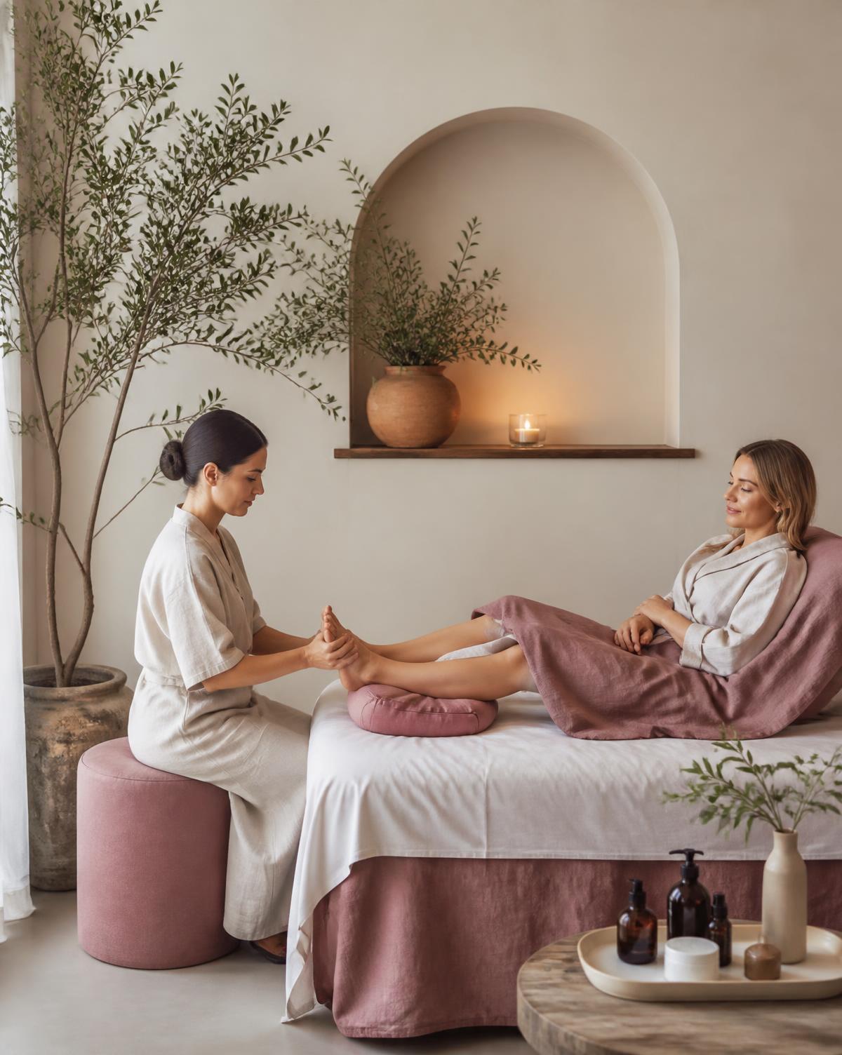 Fußmassage & Betreuung